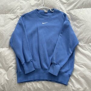 blue nike crewneck